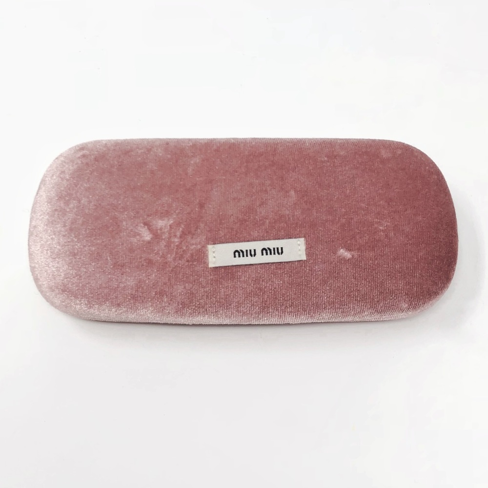 Miu Miu velvet glasses case